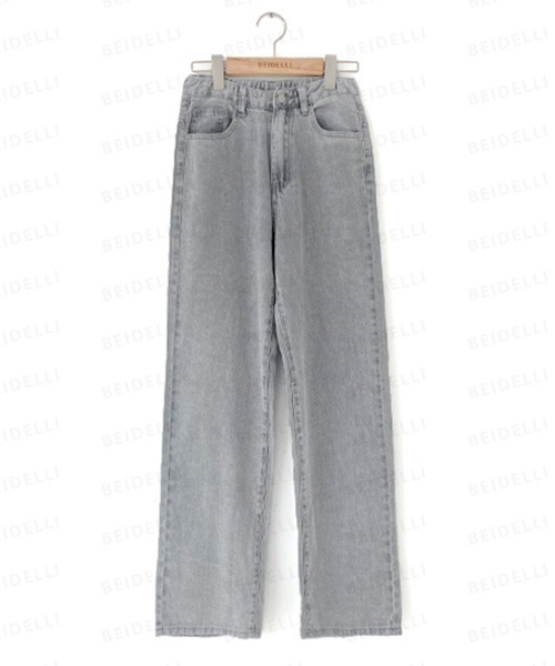 BEIDELLI（ベイデリー）の「[BELLIDE MADE] ICE GREYISH STRAIGHT WIDE JEANS - Short -（デニムパンツ・レディース・グレー/グレー系その他/グレー系その他2・SMALL/MEDIUM/LARGE/X-LARGE/XX-LARGE）」の6枚目の写真