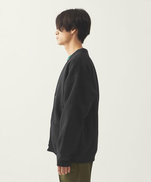 info. BEAUTY&YOUTH（インフォビューティアンドユース）の「【WEB限定】 ＜info. BEAUTY&YOUTH＞ スーパービック スウェット カーディガン（カーディガン/ボレロ・メンズ・ベージュ/ブラック/グレー/ライム・L/M/S）」の6枚目の写真