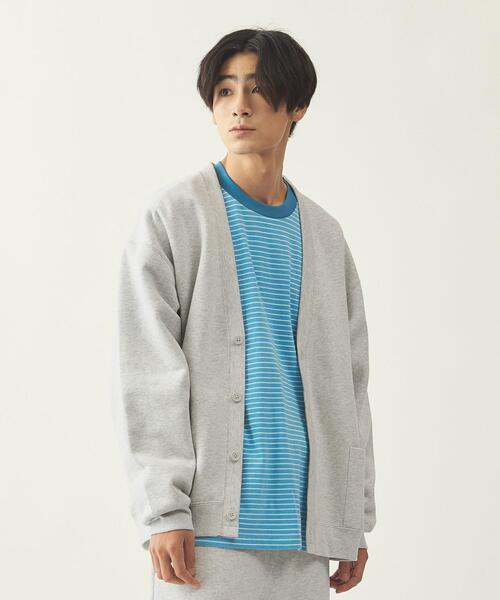 info. BEAUTY&YOUTH（インフォビューティアンドユース）の「【WEB限定】 ＜info. BEAUTY&YOUTH＞ スーパービック スウェット カーディガン（カーディガン/ボレロ・メンズ・ベージュ/ブラック/グレー/ライム・L/M/S）」の11枚目の写真