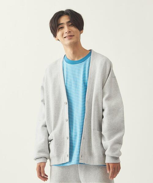 info. BEAUTY&YOUTH（インフォビューティアンドユース）の「【WEB限定】 ＜info. BEAUTY&YOUTH＞ スーパービック スウェット カーディガン（カーディガン/ボレロ・メンズ・ベージュ/ブラック/グレー/ライム・L/M/S）」の12枚目の写真