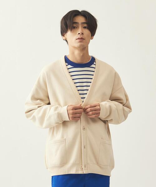 info. BEAUTY&YOUTH（インフォビューティアンドユース）の「【WEB限定】 ＜info. BEAUTY&YOUTH＞ スーパービック スウェット カーディガン（カーディガン/ボレロ・メンズ・ベージュ/ブラック/グレー/ライム・L/M/S）」の21枚目の写真