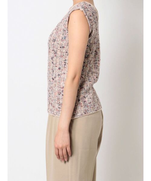 LAGUNAMOON(ラグナムーン)の「ツイードニットプルオーバー(ニット/セーター・レディース・ライトグレー/ブラック/アイボリー・FREE)」の5枚目の写真