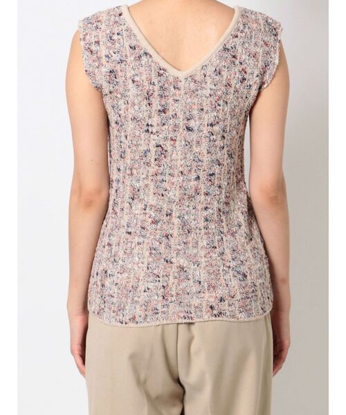 LAGUNAMOON(ラグナムーン)の「ツイードニットプルオーバー(ニット/セーター・レディース・ライトグレー/ブラック/アイボリー・FREE)」の6枚目の写真