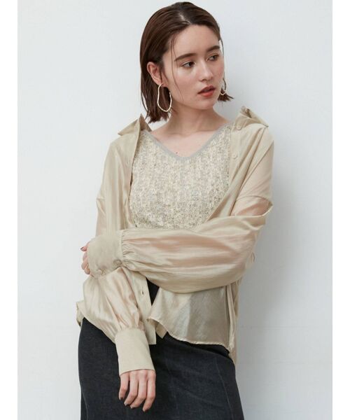 LAGUNAMOON(ラグナムーン)の「ツイードニットプルオーバー(ニット/セーター・レディース・ライトグレー/ブラック/アイボリー・FREE)」の17枚目の写真