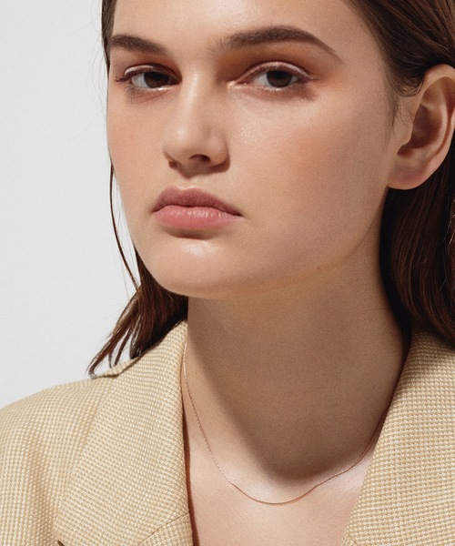 CENE（セネ）の「【CENE】セネ/ 0.6mmチェーンネックレス/39cm（ネックレス・レディース・ピンクゴールド/ゴールド/シルバー・FREE）」の3枚目の写真