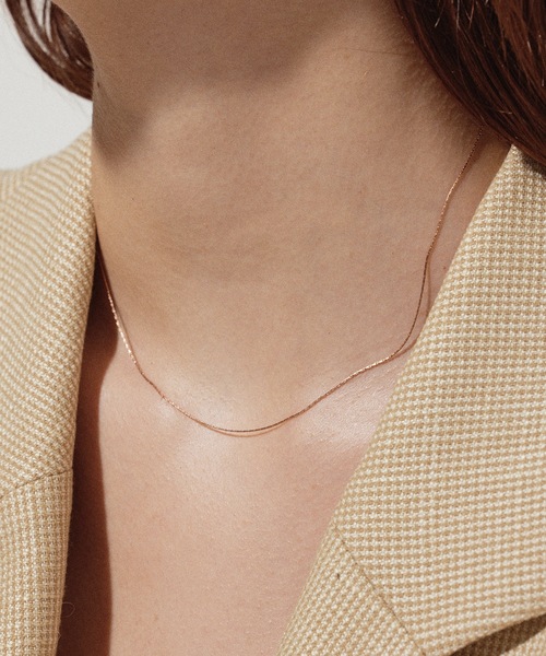 CENE（セネ）の「【CENE】セネ/ 0.6mmチェーンネックレス/39cm（ネックレス・レディース・ピンクゴールド/ゴールド/シルバー・FREE）」の18枚目の写真