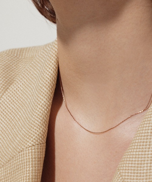 CENE（セネ）の「【CENE】セネ/ 0.6mmチェーンネックレス/39cm（ネックレス・レディース・ピンクゴールド/ゴールド/シルバー・FREE）」の13枚目の写真