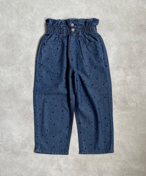 CALMIA（カルミア）の「デニムハートポケットパンツ/ミニドット（90～140cm）（その他パンツ・キッズ・ネイビー/ブルー・90/100/110/120/130/140）」の3枚目の写真