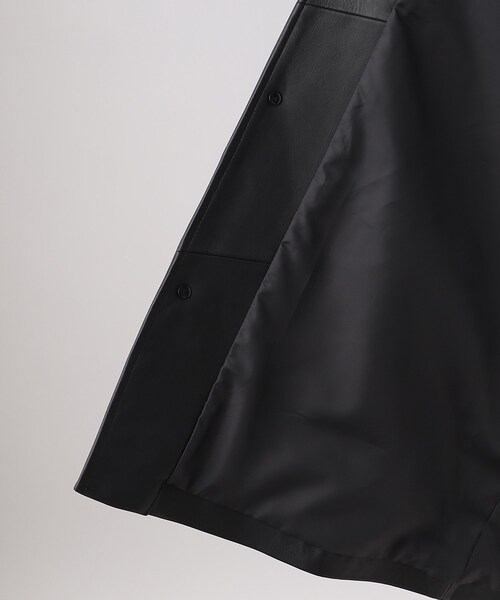 THE SHOP TK (ザ ショップ ティーケー )の「◆ラムレザーカーコート(ライダースジャケット・レディース・ブラック・11/12/13)」の6枚目の写真