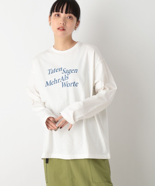 LOWRYS FARM(ローリーズファーム)の「プリントロゴTシャツ 295878(Tシャツ/カットソー・レディース・ホワイト/パープル/グレー/アイボリー/その他・FREE)」の5枚目の写真