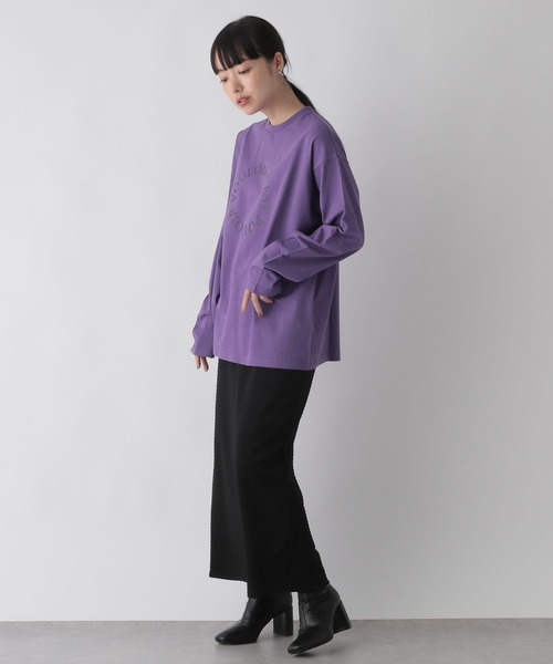 LOWRYS FARM(ローリーズファーム)の「プリントロゴTシャツ 295878(Tシャツ/カットソー・レディース・ホワイト/パープル/グレー/アイボリー/その他・FREE)」の22枚目の写真