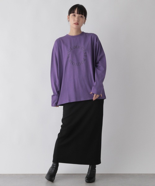 LOWRYS FARM(ローリーズファーム)の「プリントロゴTシャツ 295878(Tシャツ/カットソー・レディース・ホワイト/パープル/グレー/アイボリー/その他・FREE)」の21枚目の写真