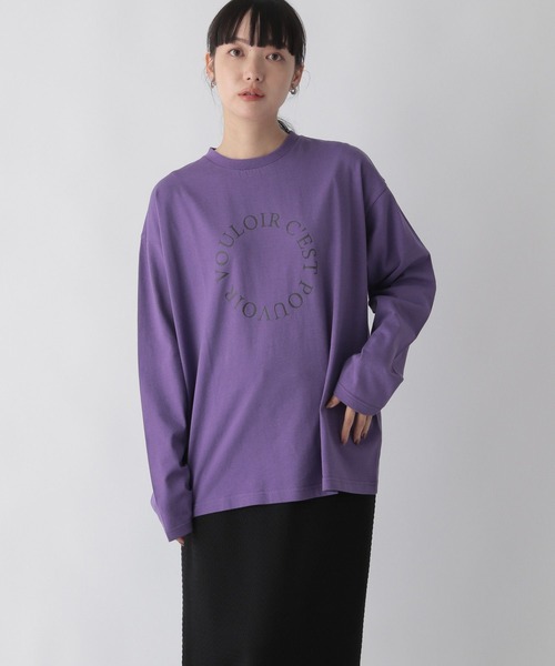 LOWRYS FARM(ローリーズファーム)の「プリントロゴTシャツ 295878(Tシャツ/カットソー・レディース・ホワイト/パープル/グレー/アイボリー/その他・FREE)」の20枚目の写真