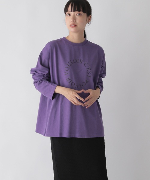 LOWRYS FARM(ローリーズファーム)の「プリントロゴTシャツ 295878(Tシャツ/カットソー・レディース・ホワイト/パープル/グレー/アイボリー/その他・FREE)」の19枚目の写真