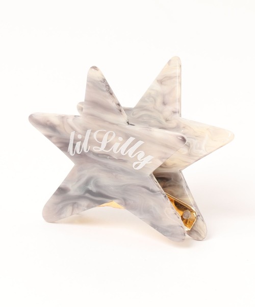 lilLilly（リルリリー）の「スターヘアクリップ（バレッタ/ヘアクリップ・レディース・ブラウン/ピンク/クリア・FREE）」の2枚目の写真