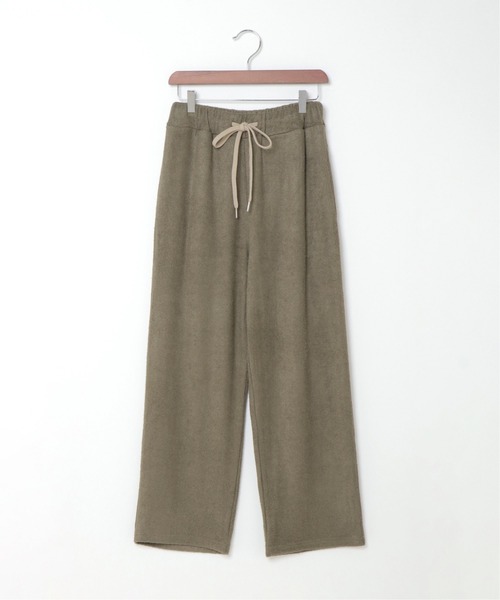 sleeping.com（スリーピングドットコム）の「オリジナルの香り付き素材 レディス・ゆるふわダブルパイルカットソーロングパンツ（ルームウェア/パジャマ・レディース・ネイビー/ベージュ/オリーブ・ﾌﾘ-）」の12枚目の写真