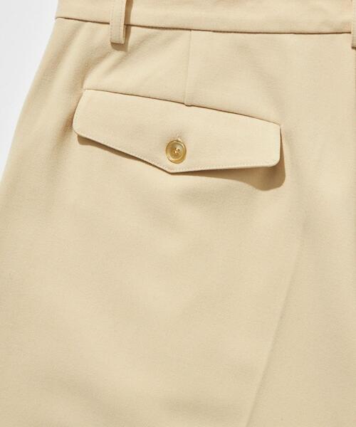 green label relaxing(グリーンレーベルリラクシング)の「【WEB限定】<kinokoさん × GLR or> タック ワイド スラックス(スラックス・メンズ・オフホワイト/ダークブラウン/ネイビー・S/M/L)」の19枚目の写真