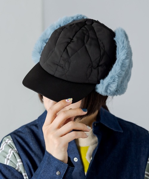 [未使用] SUMISTYLE イアパピヨネ　耳当てつきキャップ ear PAPILLONNER（イアパピヨネ）の「【SUM1 STYLE（スミ