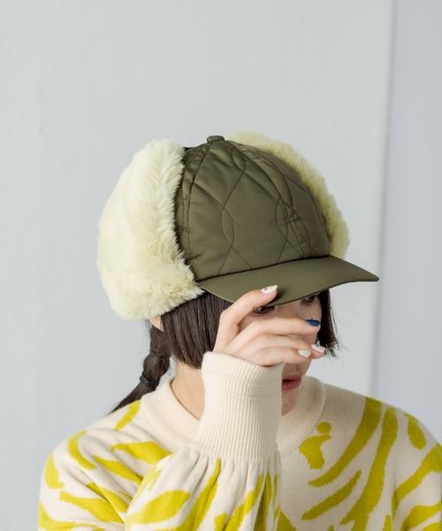 [未使用] SUMISTYLE イアパピヨネ　耳当てつきキャップ ear PAPILLONNER（イアパピヨネ）の「【SUM1 STYLE（スミ