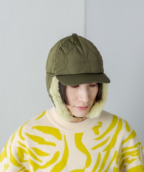 [未使用] SUMISTYLE イアパピヨネ　耳当てつきキャップ ear PAPILLONNER（イアパピヨネ）の「【SUM1 STYLE（スミ
