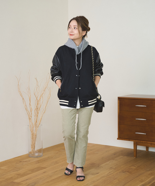 JOURNAL STANDARD（ジャーナルスタンダード）の「ウォッシャブルウールフード（ネックウォーマー/スヌード・レディース・ブラック/チャコールグレー/グリーン・FREE）」の11枚目の写真