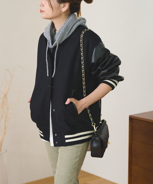 JOURNAL STANDARD（ジャーナルスタンダード）の「ウォッシャブルウールフード（ネックウォーマー/スヌード・レディース・ブラック/チャコールグレー/グリーン・FREE）」の12枚目の写真