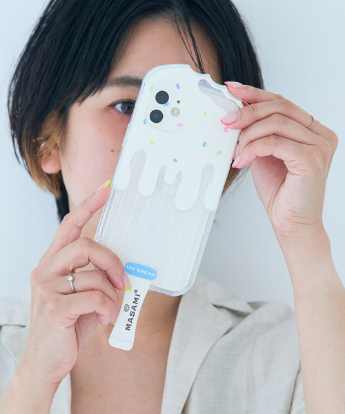 macaroni edge（マカロニエッジ）の「〈macaroni edge/マカロニエッジ〉アイスキャンディー棒 iPhoneケース (iphone11/12/12pro/13/13pro)（スマホケース/カバー・レディース・ホワイト/ブラウン・iPhone 11/iPhone 12 Pro/iPhone 13 Pro/iPhone 13/iPhone 12）」の6枚目の写真