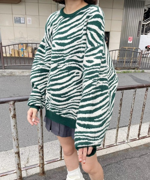 Heather(ヘザー)の「HOLiCジャガードニット 164331(ニット/セーター・レディース・ブラック系その他/グリーン系その他/ホワイト系その他・FREE)」の5枚目の写真