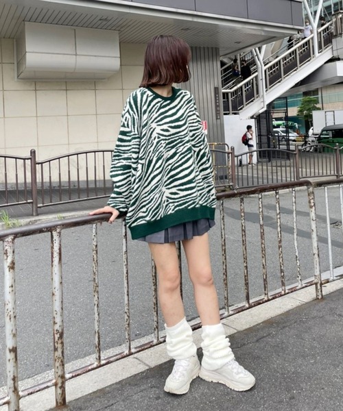 Heather(ヘザー)の「HOLiCジャガードニット 164331(ニット/セーター・レディース・ブラック系その他/グリーン系その他/ホワイト系その他・FREE)」の6枚目の写真