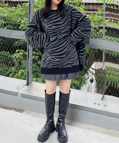 Heather(ヘザー)の「HOLiCジャガードニット 164331(ニット/セーター・レディース・ブラック系その他/グリーン系その他/ホワイト系その他・FREE)」の13枚目の写真