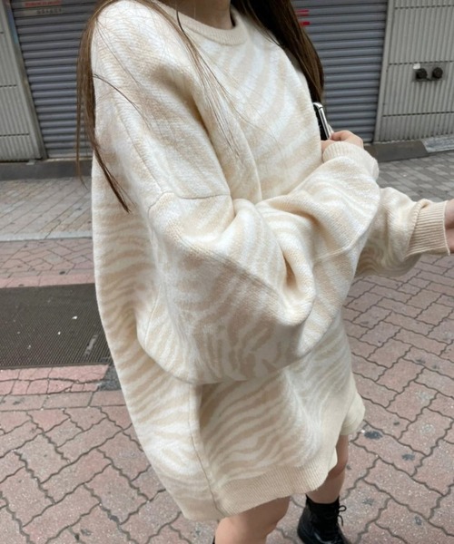 Heather(ヘザー)の「HOLiCジャガードニット 164331(ニット/セーター・レディース・ブラック系その他/グリーン系その他/ホワイト系その他・FREE)」の22枚目の写真