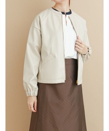 Te chichi | フェイクレザーノーカラーブルゾン(ブルゾン)