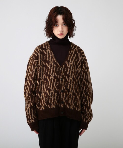 tk.TAKEO KIKUCHI（ティーケータケオキクチ）の「◆シャギーカラーニット アソートカーディガン（カーディガン/ボレロ・レディース・ブラック/イエロー/ブルー/グリーン/ホワイト系3/ブラック系3/ブラック系4/ダークブラウン系3/ダークブラウン系4/ブラウン系1/サックスブルー系1/パープル系/パープル系2/レッド系1・66）」の15枚目の写真