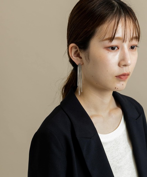 SMELLY（スメリー）の「メタルフリンジピアス（ピアス（両耳用）・レディース・シルバー/ゴールド・-）」の7枚目の写真