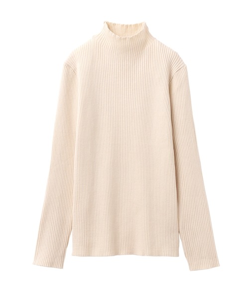 CHAN ME（チャンミ）の「ハイネックリブニット（ニット/セーター・レディース・ピンク/ブルー/ブラウン/ブラック/ベージュ/ライトグレー/アイボリー/ワイン/グリーン/ネイビー・X-LARGE/MEDIUM/LARGE/XX-LARGE）」の16枚目の写真