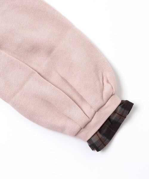 Seraph（セラフ）の「レイヤードフリルトレーナー（スウェット・キッズ・ブラック/ピンク/アイボリー・140/80/90/100/95/110/120/130）」の11枚目の写真