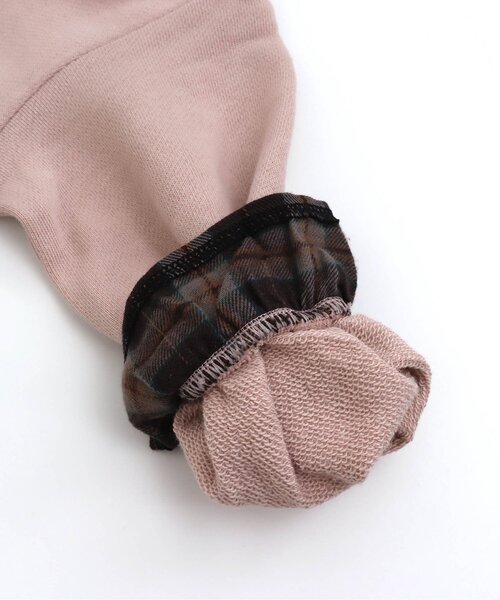 Seraph（セラフ）の「レイヤードフリルトレーナー（スウェット・キッズ・ブラック/ピンク/アイボリー・140/80/90/100/95/110/120/130）」の10枚目の写真