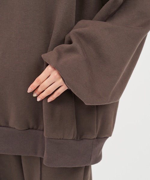 SPIRALGIRL（スパイラルガール）の「エンボスビッグスウェットセットアップ（ワンピース・レディース・ホワイト/ブラウン/グレー・FREE）」の21枚目の写真