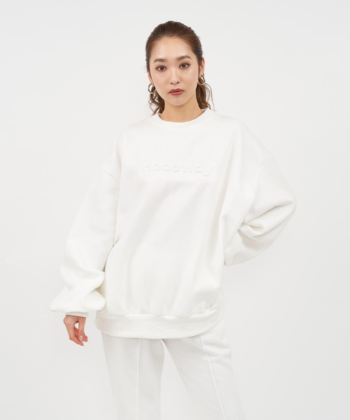 SPIRALGIRL（スパイラルガール）の「エンボスビッグスウェット