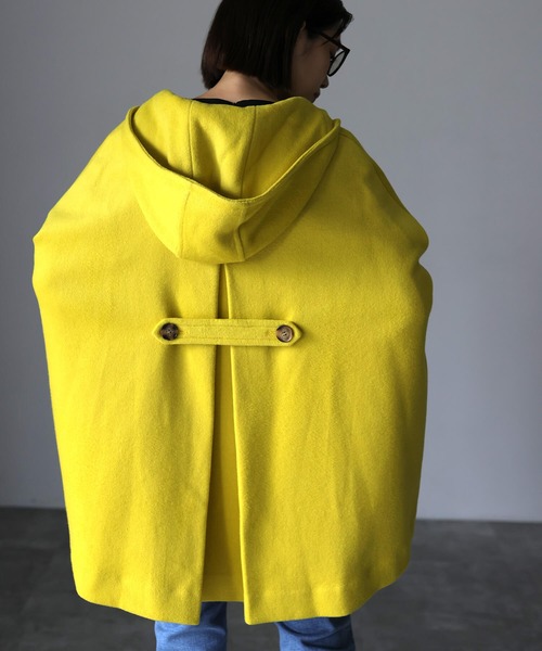 HERENCIA（ヘレンチア）の「フーディ ケープ ダブル コート（ポンチョ