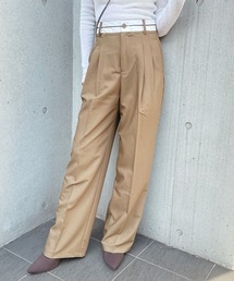 ベルト2カラータックパンツ