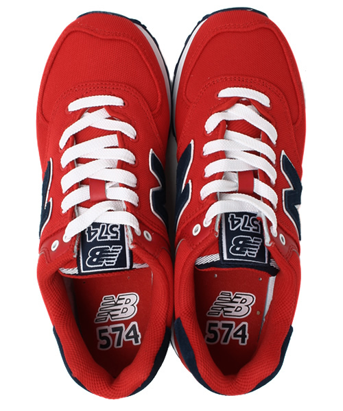 NEW BALANCE（ニューバランス）の「ウィメンズ ニューバランス ポロシャツ テーマカラー new balance WL574P OA（スニーカー・レディース・レッド/ブルー/イエロー・23.5cm/23cm/24.5cm/24cm）」の7枚目の写真
