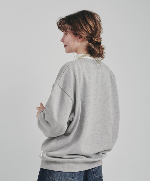 MUHET（ミュエータ）の「コラージュプリントスウェット（スウェット・レディース・杢グレー/ブラウン・MEDIUM/X-LARGE）」の7枚目の写真