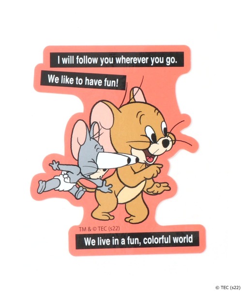 Tom＆Jerry（トムアンドジェリー）の「【公式】トムとジェリー　キャラクターステッカー（ステッカー/テープ・レディース・ブルー/パープル/ネイビー/コーラル/ミント/グリーン・FREE）」の6枚目の写真