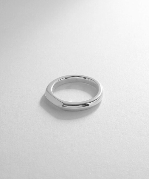 Airpapel(エアパペル)の「シルバー アーチカットオフ リング(14号、16号、18号)(リング・メンズ・ホワイト系その他7・14号/16号/18cm)」の2枚目の写真