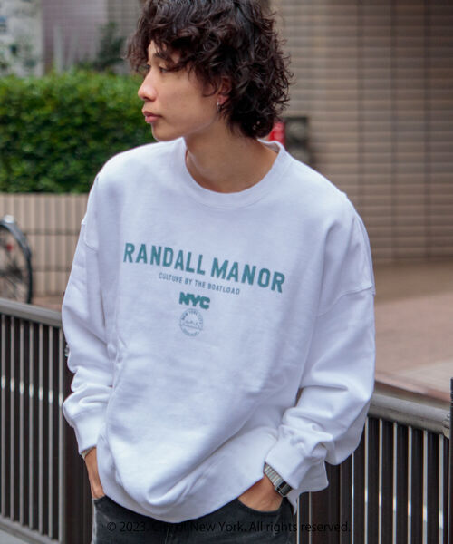 GOOD ROCK SPEED（グッドロックスピード）の「【GOOD ROCK SPEED/グッドロックスピード】別注オーバーサイズ NYC ロゴスウェット（スウェット・メンズ・ホワイト/ネイビー・M/L）」の8枚目の写真