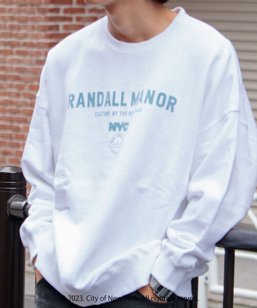 GOOD ROCK SPEED（グッドロックスピード）の「【GOOD ROCK SPEED/グッドロックスピード】別注オーバーサイズ NYC ロゴスウェット（スウェット・メンズ・ホワイト/ネイビー・M/L）」の7枚目の写真