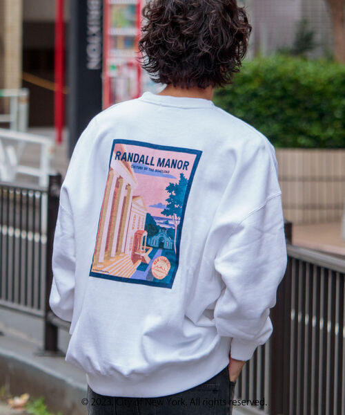 GOOD ROCK SPEED（グッドロックスピード）の「【GOOD ROCK SPEED/グッドロックスピード】別注オーバーサイズ NYC ロゴスウェット（スウェット・メンズ・ホワイト/ネイビー・M/L）」の6枚目の写真