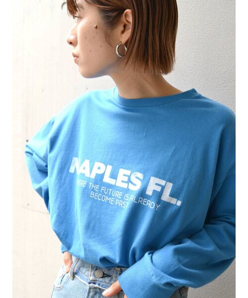 Ungrid(アングリッド)の「ロゴロングスリーブTee(Tシャツ/カットソー・レディース・オフホワイト/チャコールグレー/ブルー・FREE)」の15枚目の写真