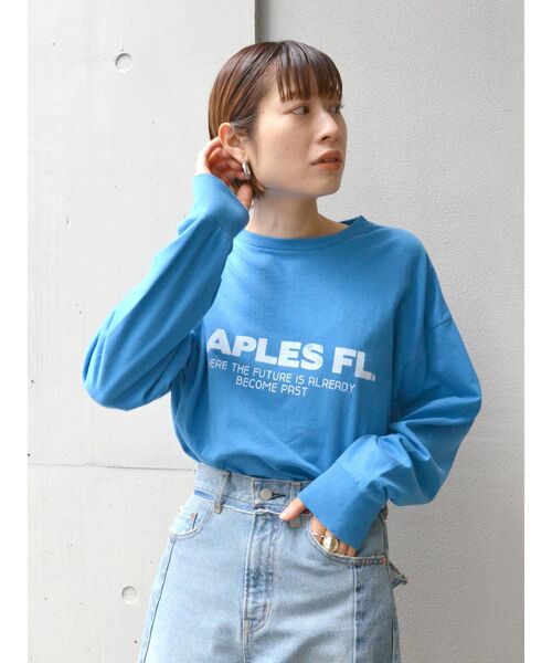 Ungrid(アングリッド)の「ロゴロングスリーブTee(Tシャツ/カットソー・レディース・オフホワイト/チャコールグレー/ブルー・FREE)」の16枚目の写真